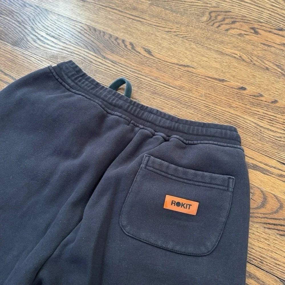 Rokit University Comfort Black Sweat‎ Shorts - Small